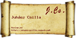 Juhász Csilla névjegykártya